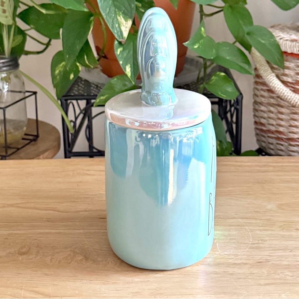 Rae Dunn ALOHA BEACHES Iridescent Mug w/ Shell Lid Coastal Beach House Decor - Picture 7 of 12